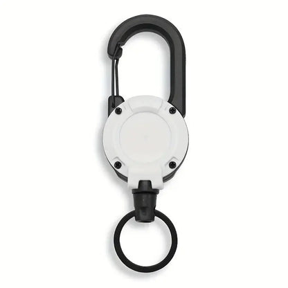1/2/4pcs Extendable Retractable Holders Keychain Badge Reels Heavy Duty Clip With Carabiner Key Chain For Men Outdoor Bags - My Hashtag Shop
