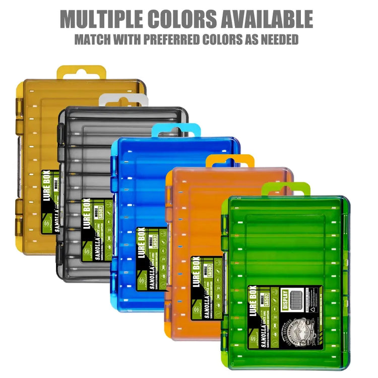 Fishing Tackle Box 14 Compartments Fishing Accessories Lure Hook Storage Case Double Sided Fishing Tool Organizer Boxes - HASHTAG