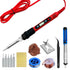 80W Soldering iron kit adjustable temperature LCD solder welding tools Ceramic heater soldering tips Tweezers soldering wire - HASHTAG