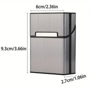 Personalized Name Cigarette Box - Metal Case for Waterproof Cigarette Preservation Men's Custom Box Ideal Friend Birthday Gifts HASHTAG BAR TABACCHI