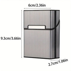 Personalized Name Cigarette Box - Metal Case for Waterproof Cigarette Preservation Men's Custom Box Ideal Friend Birthday Gifts HASHTAG BAR TABACCHI