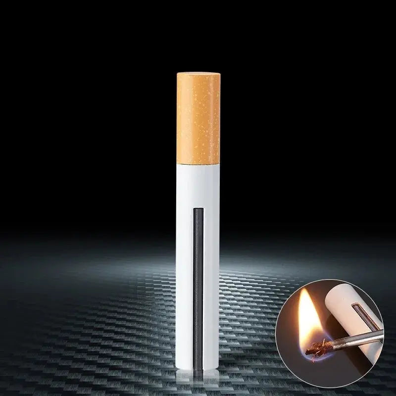 Match Lighter Creative Keychain Pendant Style Metal Waterproof Essential Outdoor Survival Igniter  Gadgets for Men HASHTAG BAR TABACCHI