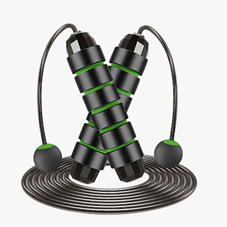 With Ball Bearings Adjustable Tangle-Free Speed Wire Jump Rope Workout with Foam Handles for Fitness Home Workouts and Slim Body