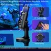 RGB USB Gaming/Podcast Computer Microphone, Condenser Desktop Singing PC Mic, Dynamic Heart-Shaped Directional Mics for Radio/Vocal/Voice, for PS4/5, for Mac, for YouTube/Live Streaming/Media/Recording HASHTAG