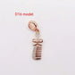 14K Gold Copper Plating Large Hole Spacer Bead Pendant Charms Liebe - Making Life Easier