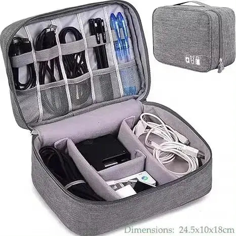 Cable Storage Bag Waterproof Digital Electronic Accessories Organizer Portable Travel Cable Organizer Case for cable Charger HASHTAG