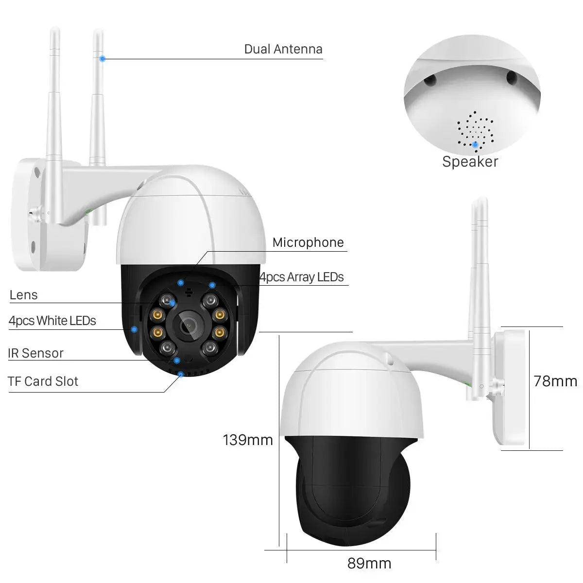 Telecamera di sorveglianza WiFi senza fili AliExpress