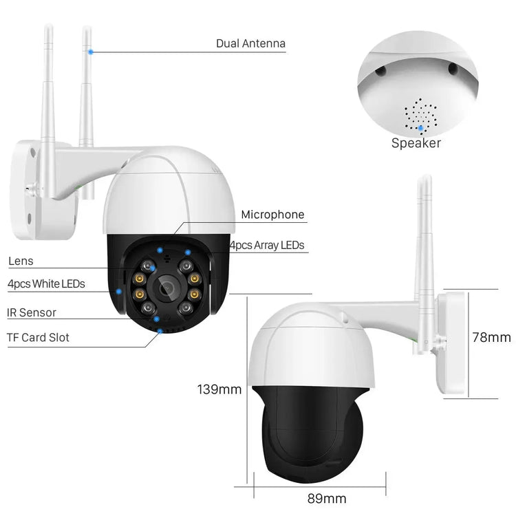 Telecamera di sorveglianza WiFi senza fili AliExpress