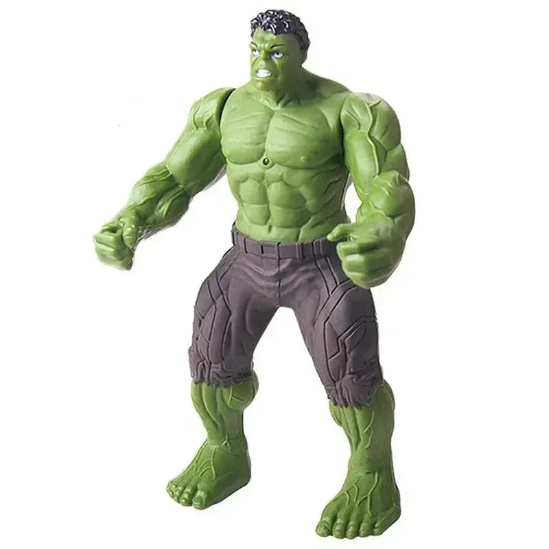 17 Cm Children Toys Marvel Anime Figures Spiderman Hulk Action Figure Iron Man Cartoon Kids Toy Christmas Gift Glow Doll Hobbies - HASHTAG