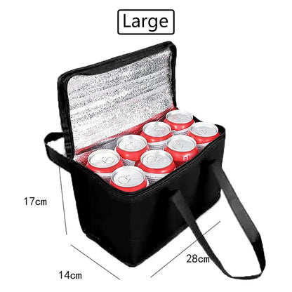Portable Lunch Cooler Bag Folding Insulation Picnic Ice Pack Food Thermal Bag Drink Carrier Insulated Bags Beer Delivery Bag - HASHTAG