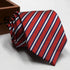 Classic Stripe Necktie Men Business Formal Wedding Tie 8Cm Blue Black Pink Red Neck Ties Fashion Shirt Dress Accessories