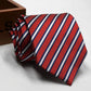 Classic Stripe Necktie Men Business Formal Wedding Tie 8Cm Blue Black Pink Red Neck Ties Fashion Shirt Dress Accessories