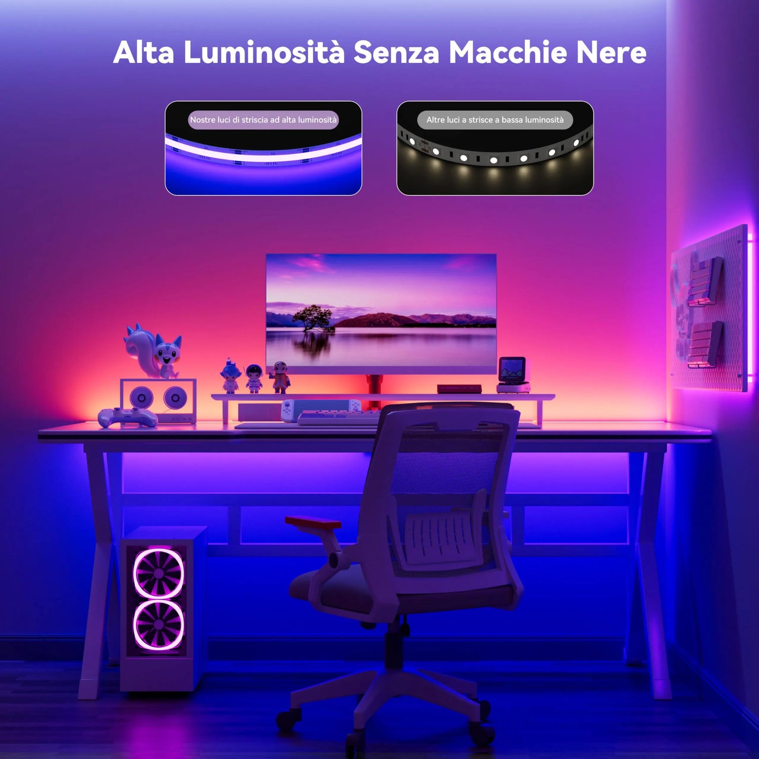 Striscia LED COB USB RGB 5 V 1M con BT - My Hashtag Shop
