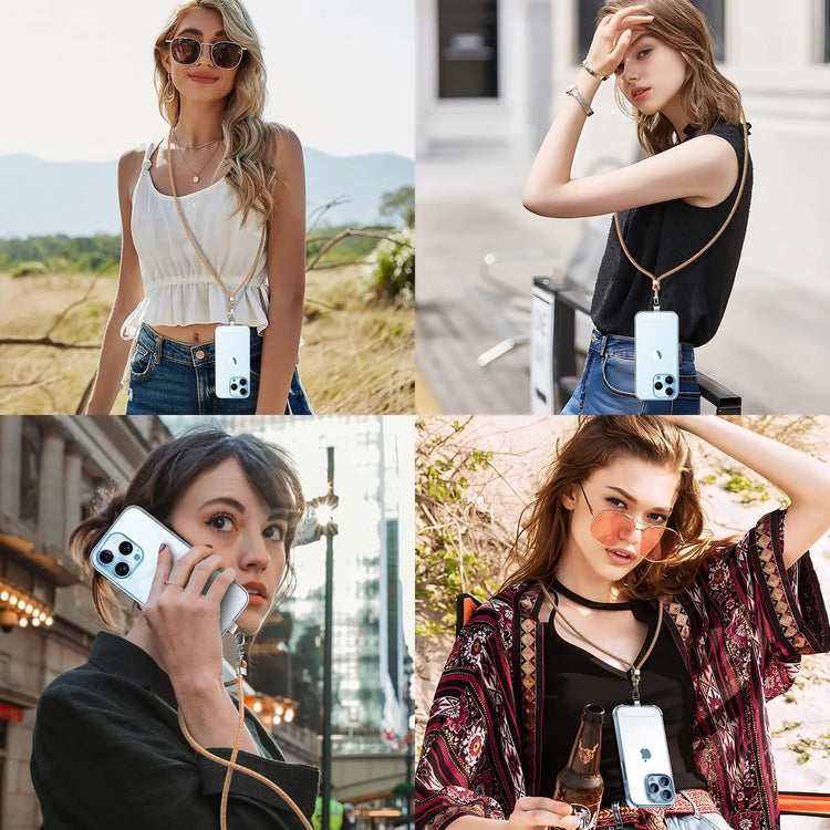 Cordino per cellulare*1, toppa universale*2, adatto a tutti gli smartphone - My Hashtag Shop