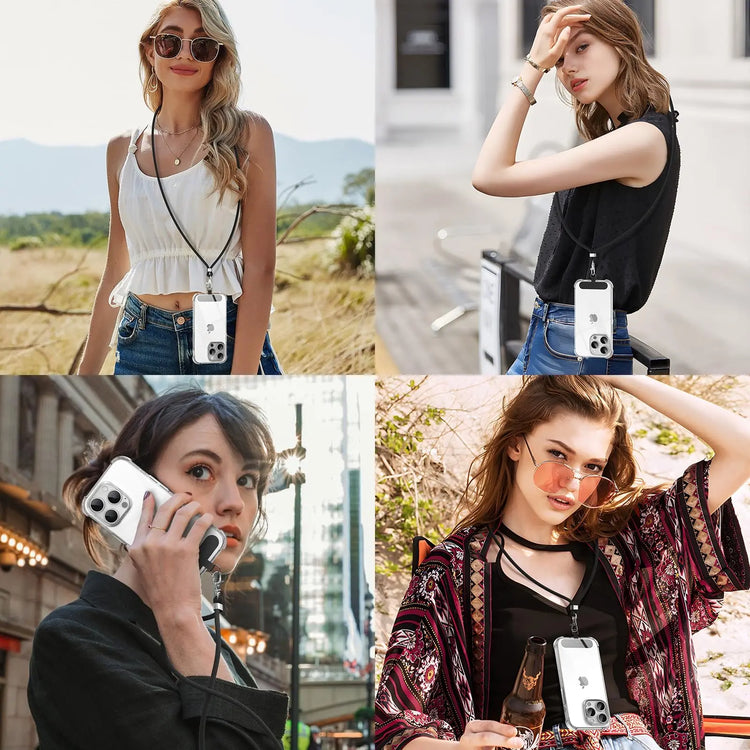 Cordino per cellulare*1, toppa universale*2, adatto a tutti gli smartphone - My Hashtag Shop