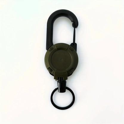 1/2/4pcs Extendable Retractable Holders Keychain Badge Reels Heavy Duty Clip With Carabiner Key Chain For Men Outdoor Bags - My Hashtag Shop
