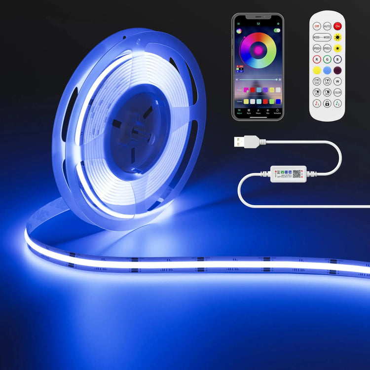 Striscia LED COB USB RGB 5 V 1M con BT HASHTAG