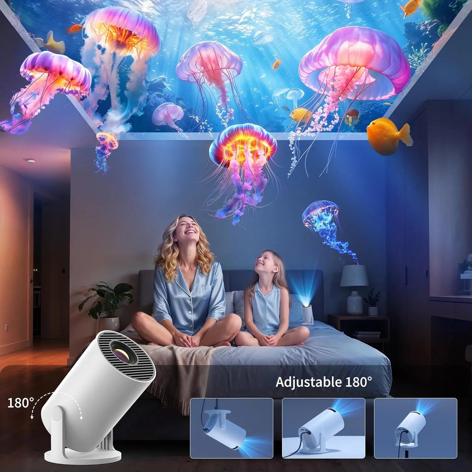 Mini proiettore con WiFi 6 Bluetooth 5.4 - My Hashtag Shop