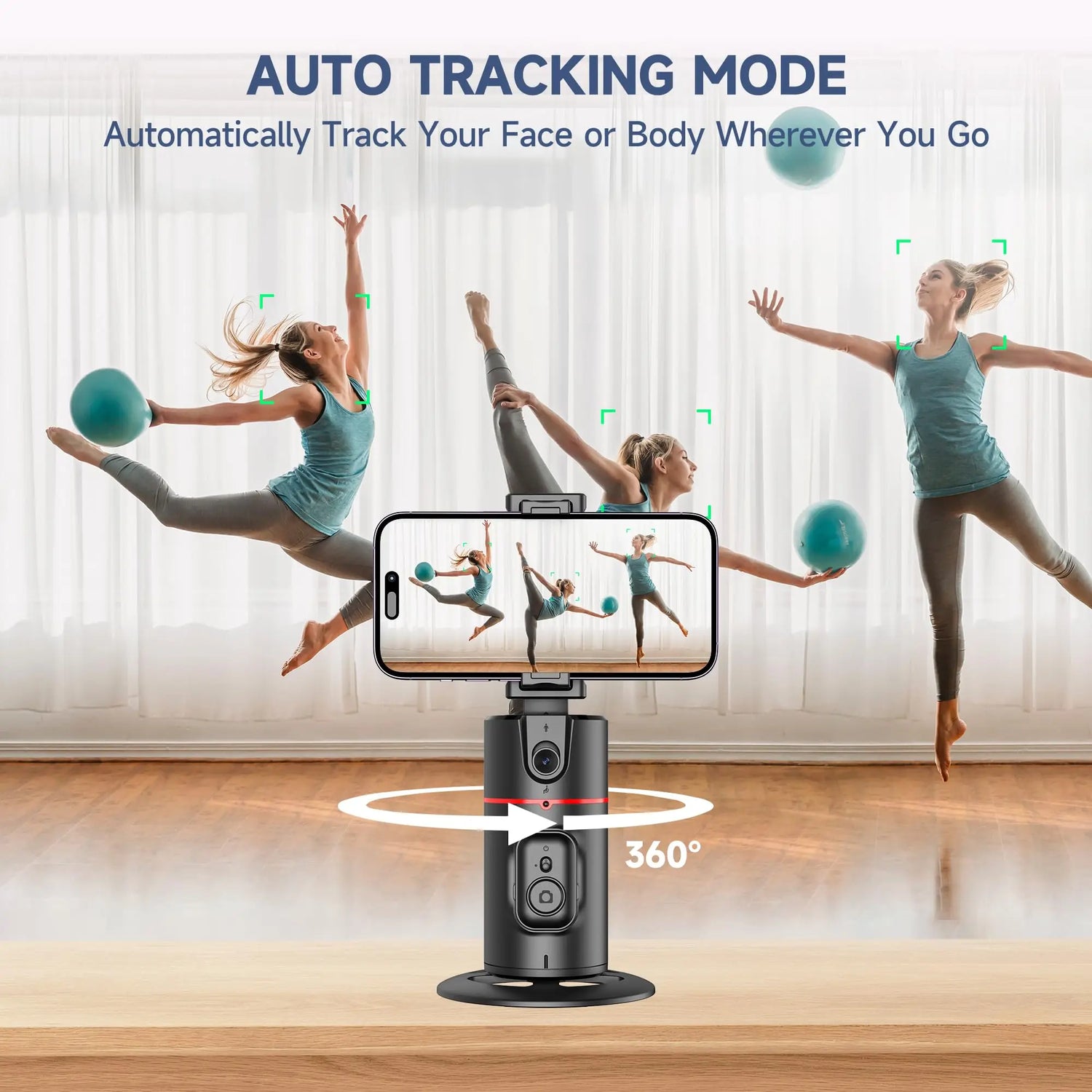 Treppiede con rilevamento automatico del viso senza app - My Hashtag Shop