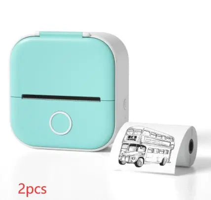 Portable Mini Thermal Label Printer Home Photo Printer Student Wrong Question Printer Bluetooth-compatible Mini Label Printer Price Tag HASHTAG