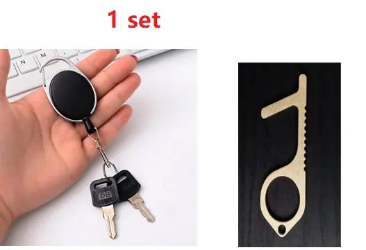 Creative Telescopic Wire Rope Key Ring Carabiner AliExpress