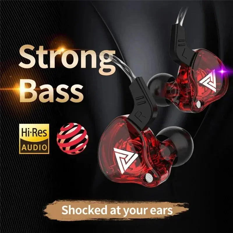 3.5MM Headset Music Earbuds In Ear With Mic Original QKZ AK6 Copper Driver HiFi Wired Earphone Race Sport Headphone Bass Stereo - HASHTAG