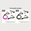 High Quality Latex Resistance Band With Big Handles And Door Anchor, Exercise Bands, Workout Bands, Suitable For Fitness Strength Training, Yoga, Pilates, Home Gym HASHTAG