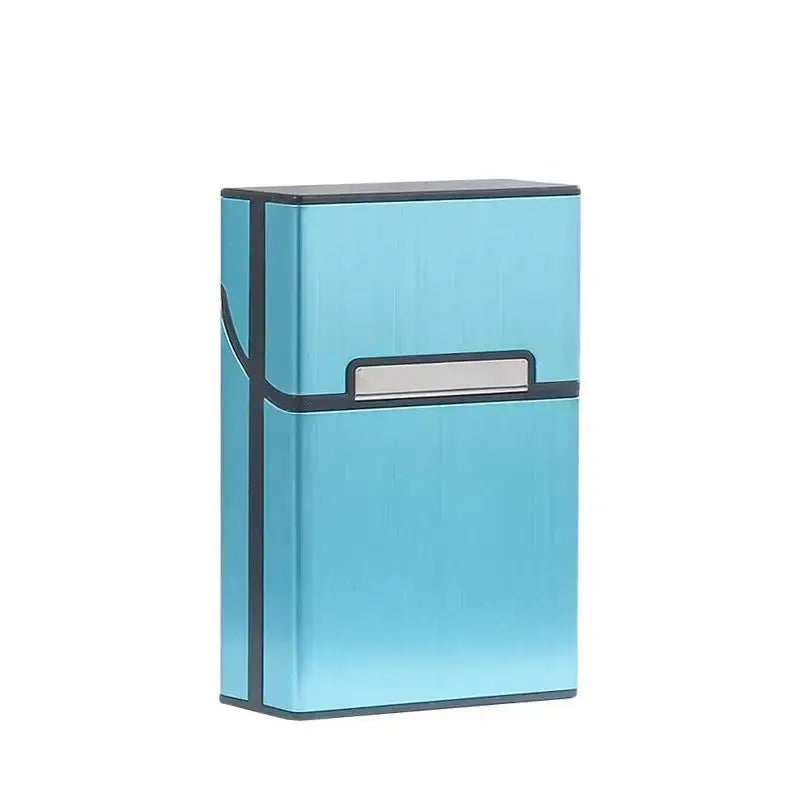 Multifunction Stainless Steel Cigarette Case PU Cigar Storage Box Tobacco Holder 1 PC Card Cases Smoking Accessories - HASHTAG