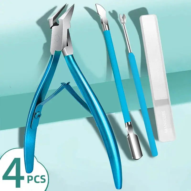 Toe Nail Clipper For Ingrown Or Thick Toenails Toenails Trimmer Professional Podiatrist Toenail Nipper With Stainless Steel Supe HASHTAG