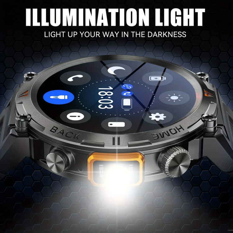 Orologio intelligente JELLOO con torcia, smartwatch touch screen da 3,68 - My Hashtag Shop