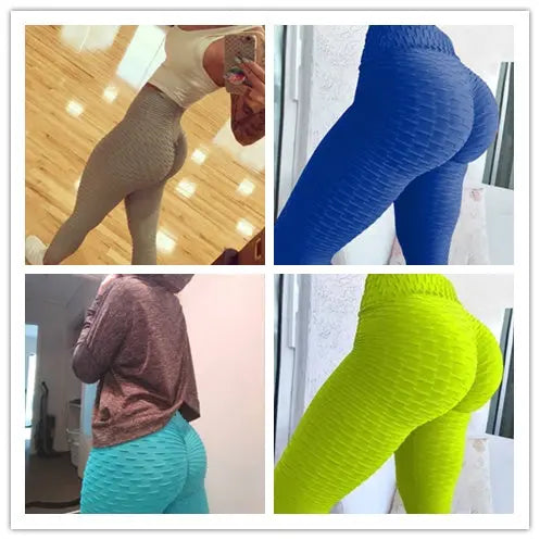 Booty Lifting Anti Cellulite Scrunch Leggings Without Pocket AliExpress