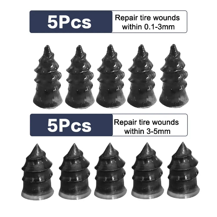 10/30Pcs Car Tyre Repair Rubber Nail Set Universal Car Motorcycle Tyre Repair Nails Truck Scooter Bike Tire Puncture Repair Tool - HASHTAG