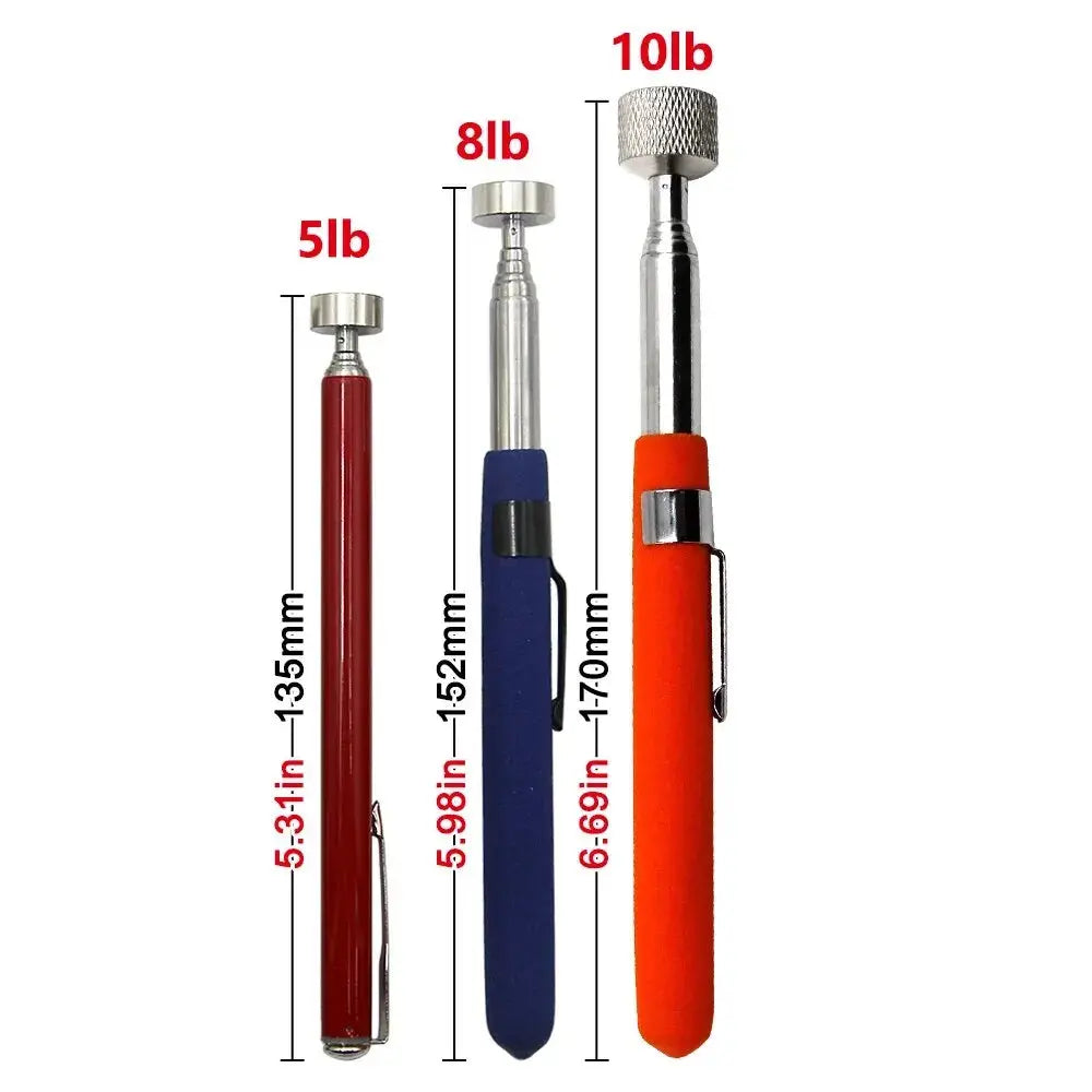 Magnetic Retractable Pickup Suction Iron Rod Portable Multifunctional Extractor Pen Clip Automotive Repair Tools - HASHTAG