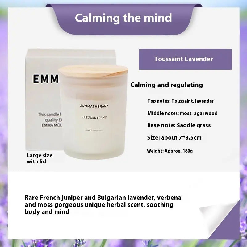 Scented Candles FIne Glass Jar Sealed With Wooden Lid Liebe - Making Life Easier