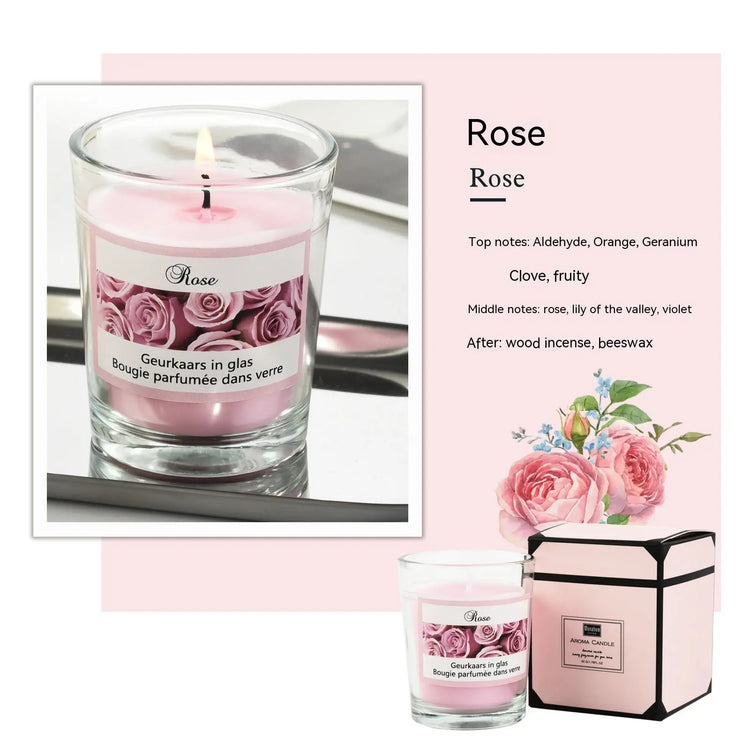Candles Aromatherapy Glass Romantic Fragrance Liebe - Making Life Easier