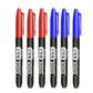 6 PCS Permanent Marker Pen Manga Drawing Markers Black Blue Red Waterproof Ink Sketch Pens Stationery Art School Supplies - HASHTAG