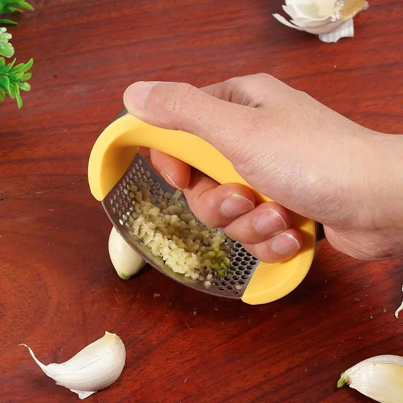 Stainless Steel Garlic Masher Garlic Press Household Manual Curve Fruit Vegetable Tools Kitchen Gadgets AliExpress