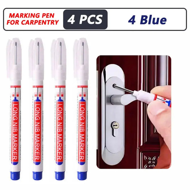 1-40PCS 20mm Deep Hole Long Nib Head Markers For Metal Perforating Pen Waterproof Bathroom Woodworking Decoration Multi-Purpose - My Hashtag Shop