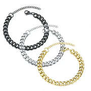 3.5-7MM Wide Stainless Steel Necklaces For Men Punk Cuban Link Chain Choker Women Hip Hop Fashion Party Jewelry Accessories HASHTAG