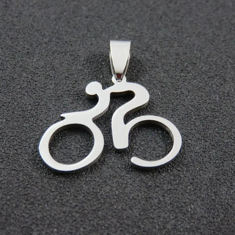 Mountain Bike Necklace Stainless Steel - HASHTAG