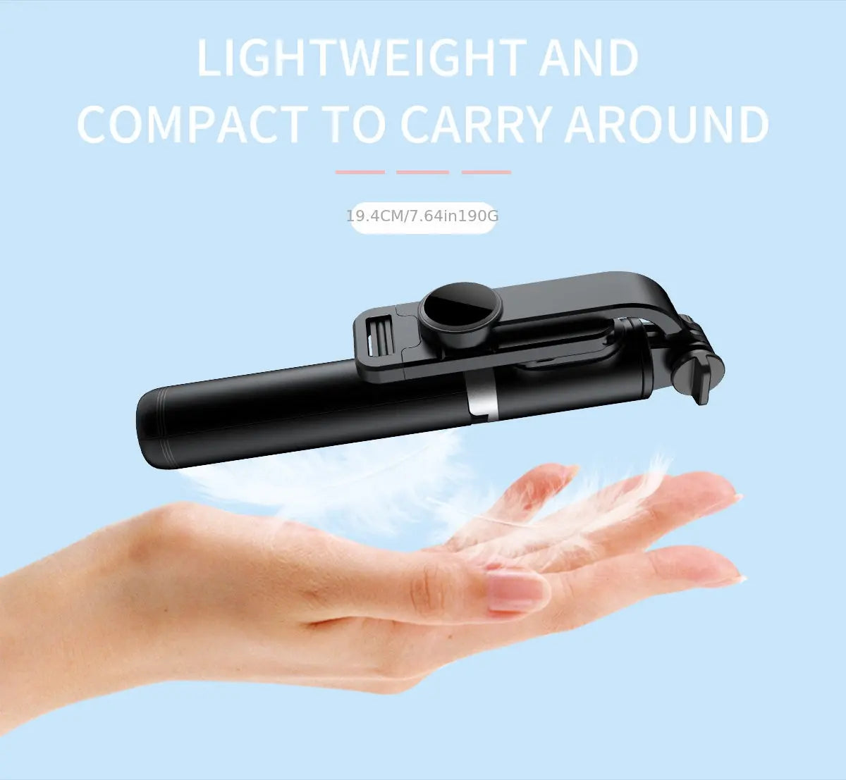 Treppiede per selfie stick da 101,6 cm, supporto per selfie stick estensibile - My Hashtag Shop