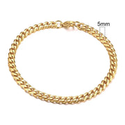 Vnox Mens Simple 3-11mm Stainless Steel Curb Cuban Link Chain Bracelets for Women Unisex Wrist Jewelry Gifts HASHTAG