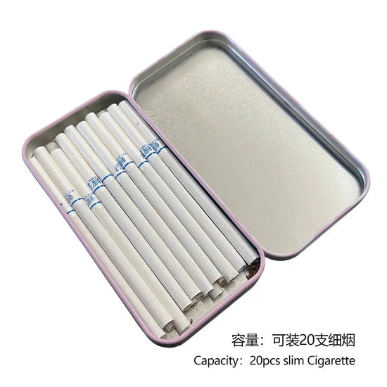 2025 NEW Creative Special Long Smoke Box Slim Cigarette Case Portable Can Cover Hand Cigarettes Sleeve Pocket Accessories Tool - HASHTAG