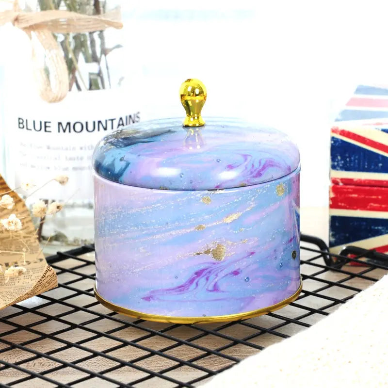 Beautiful designed round tin vessels. - HASHTAG