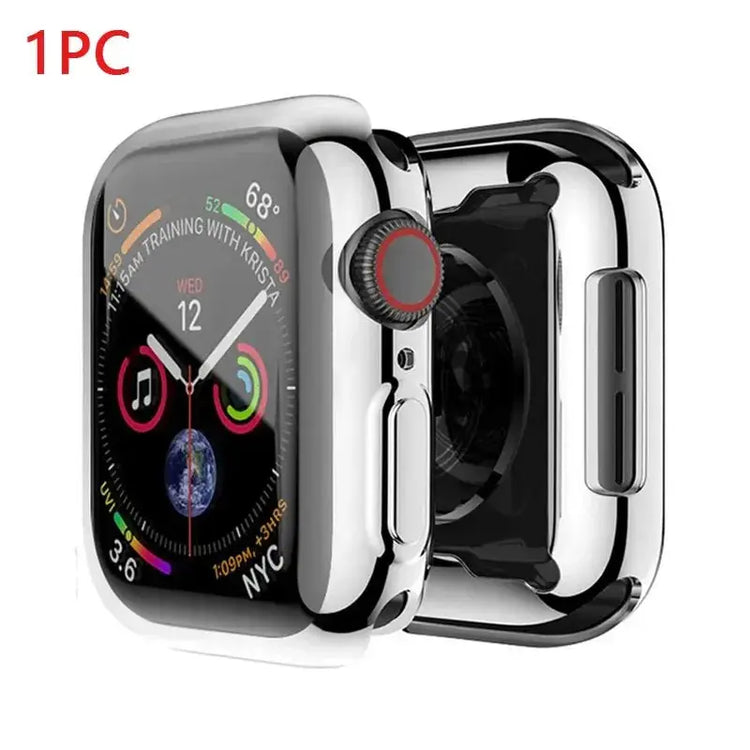 TPU Screen Protector Case for Apple Watch Series 9 8 7 SE 6 5 4 3 Bumper Cover Accessories for Iwatch 45mm 41mm 44mm 40mm 42mm - HASHTAG