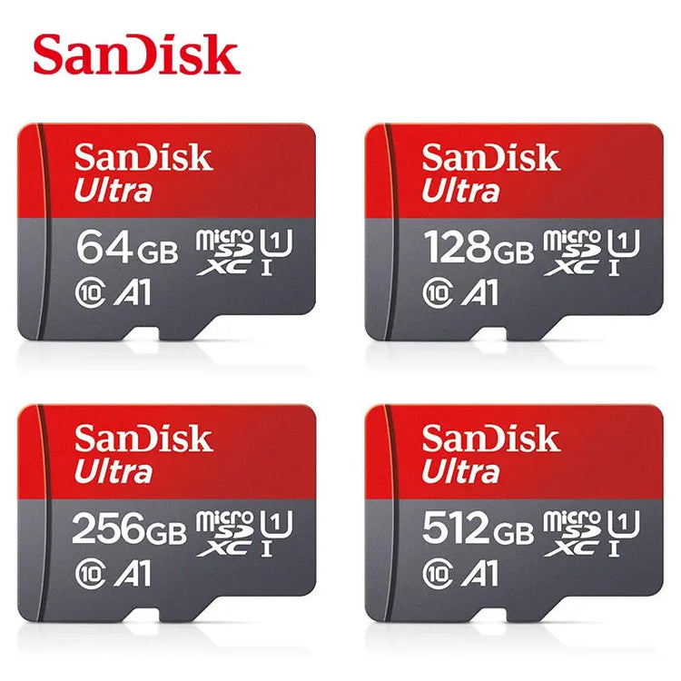 100% Original SanDisk Micro tf SD Card Class 10 TF Card 32GB 64GB 128GB Memory Card for Phone Tablet Flash Card HASHTAG