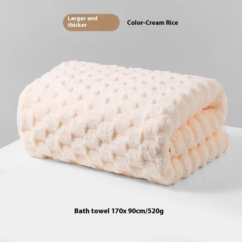 Bath Towel Drizzling Plus-sized Thick Class A Coral Fleece - HASHTAG