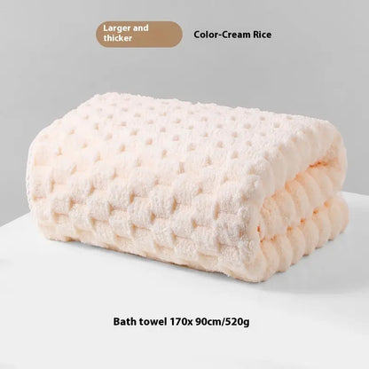 Bath Towel Drizzling Plus-sized Thick Class A Coral Fleece - HASHTAG