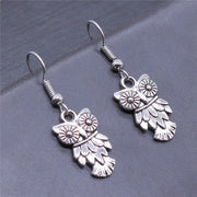 Retro Minimalist Handmade Owl Earrings HASHTAG