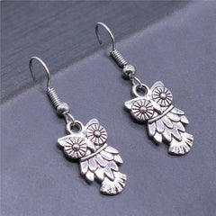 Retro Minimalist Handmade Owl Earrings HASHTAG
